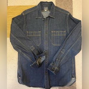 J Crew selvedge denim workshirt